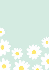 Flowers background with copy space for banners, cards, flyers, packaging design, social media wallpapers, etc.