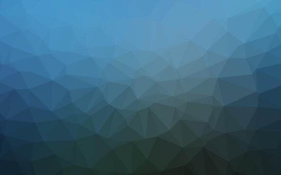 Dark BLUE vector abstract polygonal texture.