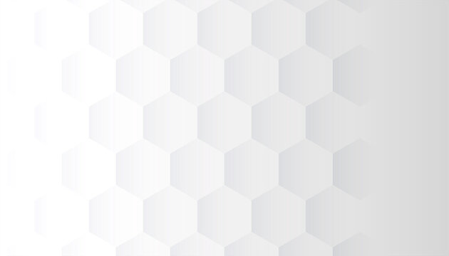 white background with 3d hexagonal pattern design