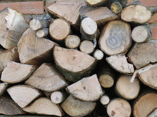 Generated firewood middle generation beautiful background