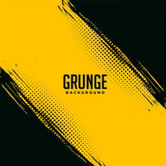 Black and yellow grunge abstract background design - obrazy, fototapety, plakaty