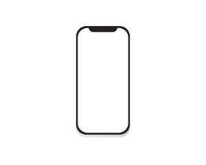 Realistic Vector Digital White desktop computer display screen smartphone tablet portable notebook or laptop and tablet. Outline mockup electronics devices phone monitor lines simple isolated vector.