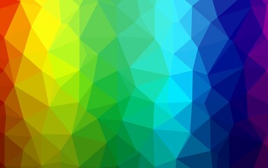 Light Multicolor, Rainbow vector blurry triangle texture.