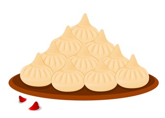 Modak Indian Sweets or Mithai Food Vector