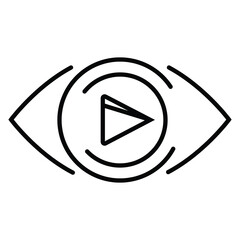 Play video icon vector illustration