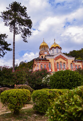 Fototapeta na wymiar Abkhazia. The Monastery Of New Athos