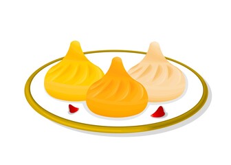Modak Indian Sweets or Mithai Food Vector