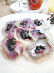 Traditional Polish dumplings - pierogi, polish food