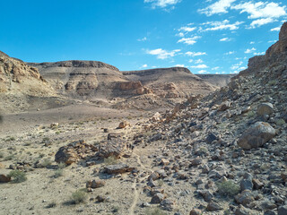 Fototapeta na wymiar The landscape of the Namibian desert