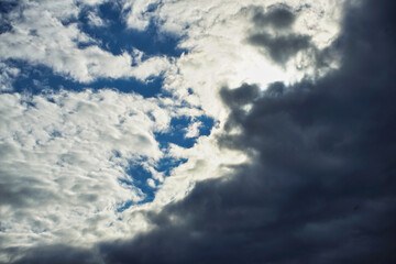 blue sky with clouds