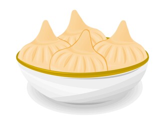 Modak Indian Sweets or Mithai Food Vector