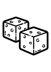 Sugar Cubes Flat Icon Isolated On White Background