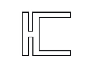 l p and l j and h c logo designs