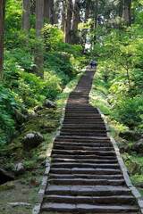 羽黒山参道の石段