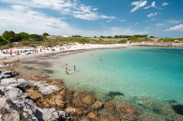Fototapeta premium La Bobba beach, Carloforte, St Pietro Island,