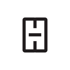 Fototapeta premium H letter logo design vector