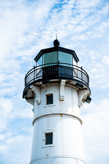 Duluth Minnesota lighthouse and lake Superior