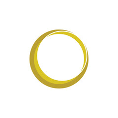 3D golden crescent logo, ramadan icon, ramadan logo design vector
