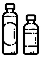 Sauce Bottle Flat Icon Isolated On White Background