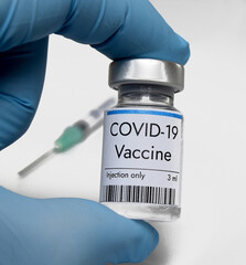 Vaccine against coronavirus COVID-19 in vial