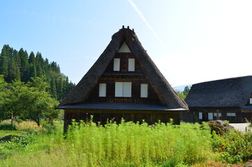 Fototapeta na wymiar 【富山県】五箇山・世界遺産相倉合掌造り集落