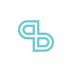 qb letter logo design vector