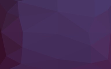 Dark Purple vector abstract polygonal layout.