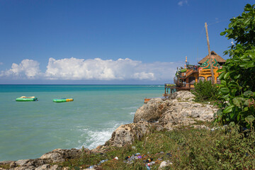 View of the Jamaican Sea in Montego bay.