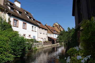 Fototapeta na wymiar An der Lauch in der Altstadt von Colmar