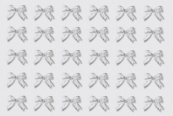 Background with Christmas bow patterns