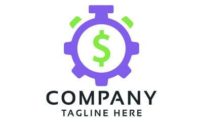 Time Plan Vector Logo Template