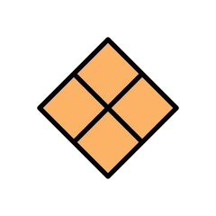 Floor Tile Icon Color Design Vector Template Illustration