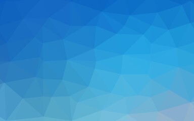 Fototapeta premium Light BLUE vector low poly cover.