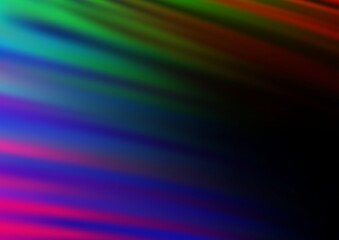 Dark Multicolor, Rainbow vector modern bokeh pattern.