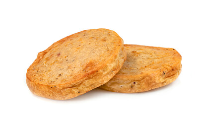 Fried Vietnamese Pork Sausage isolated on white background