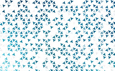 Light BLUE vector seamless backdrop with lines, triangles.