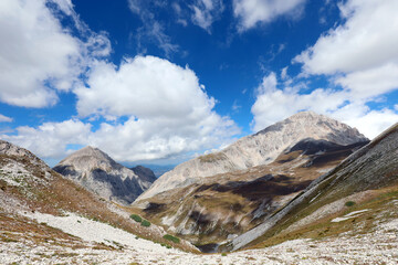 wide panorama view in Abruzzo Region in Italy