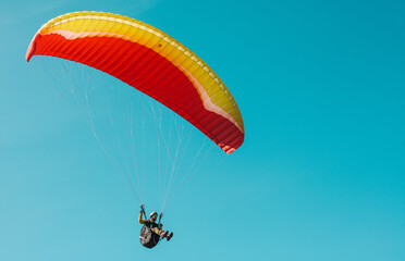 paraglider in the sky