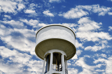 water tower on sky