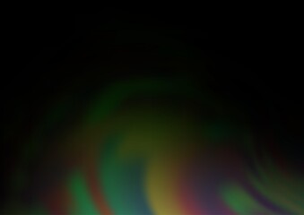 Dark Green vector bokeh and colorful pattern.
