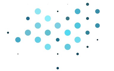 Light BLUE vector background with bubbles.