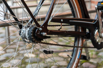 Bicycle wheel detail
