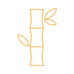 trunk bamboo leaf nature oriental element decoration line design