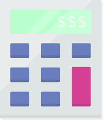An Illustration Icon of a Calculator