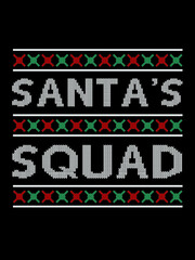 Santa's squad t shirt design