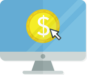 An Illustration Icon of Online Banking