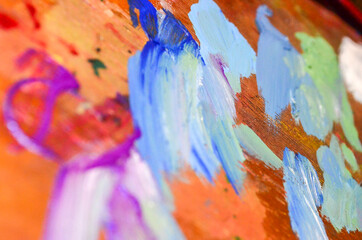 Painter Palette With Colours