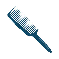 Hair comb. Hairdresser tool flat isoleted icon