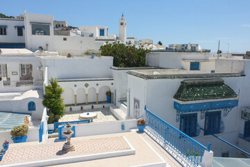 Fototapeta premium Tunisia. Sidi Bou said. View of the city Sidi Bou Said.