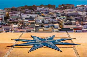 Aerial view of Cadiz from Torre Tavira Andalucia Spain © Michal